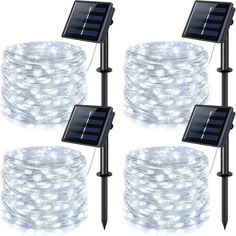 Outdoor Solar String Lights 4m-32m RGB Fairy Light Garden Decoration