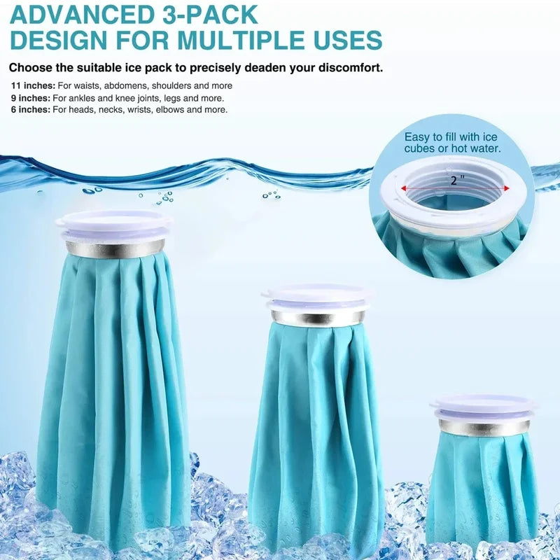 Reusable Hot & Cold Therapy Ice Bag for Injuries Pain Relief Waterproof Leak-Proof