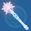 Princess Snow Wand Toy Fairy Glowing Light Stick for Kids, Christmas & Halloween Play