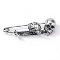 Vintage Halloween Skeleton Brooch Spooky Gothic Skull Pin for Clothing Accessories