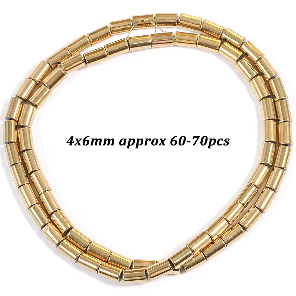 Natural Stone AAA+ Hematite Spacer Beads for Jewelry Making 15''