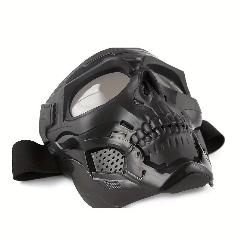 Motorcycle Skull Mask Wind Goggles Outdoor Sports Riding Safety Prop