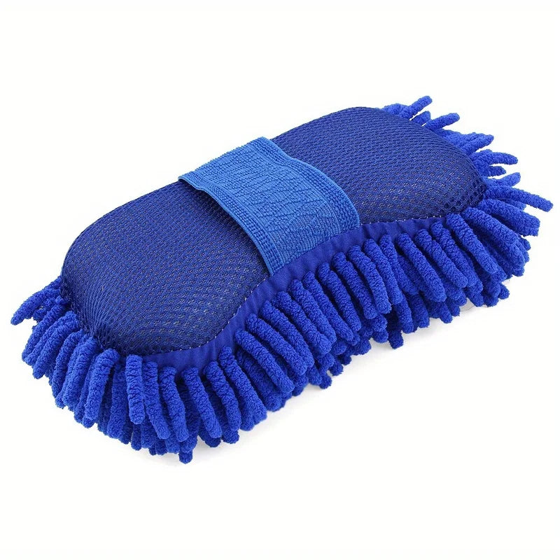 Microfiber Car Cleaning Sponge Tool - Gentle Surface Dirt Removal, Pack of 1 or 2
