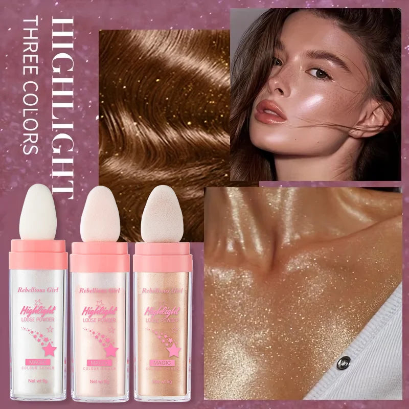 Glitter Wand Highlighter Powder for Face & Body - Bridal Stage Makeup