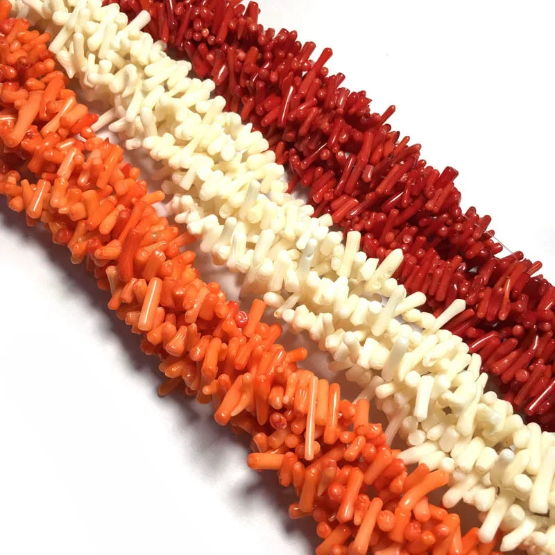 Natural Stone Coral Beads for Jewelry Making Irregular Shape Loose Beads DIY Necklace Bracelet Crafting