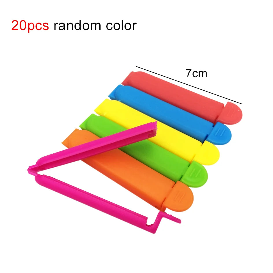 10/20 Pack Food Storage Bag Clips Sealing Clamp Kitchen Accessories