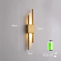 Modern Nordic LED Wall Sconce Lamp with USB & Acrylic Shade for Bedroom Living Room