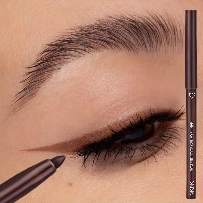 Waterproof Long-Lasting Brown & Blue Black Eyeliner Pencil - Easy Wear Makeup
