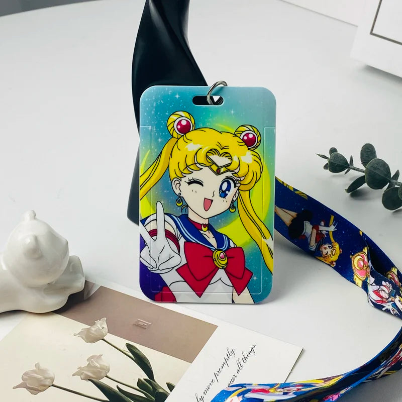 Anime Credential Holder Lanyards for ID Badge Keys Neck Strap Accessories Gift