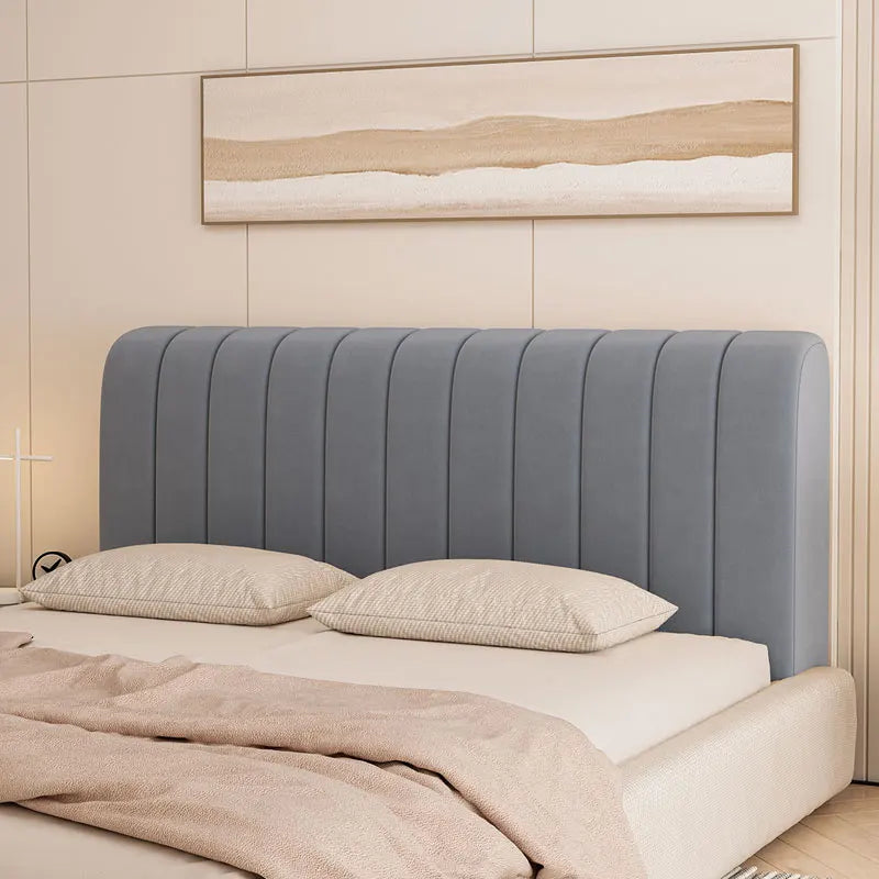 Stretch Velvet Queen Size Headboard Cover Dustproof Slipcover Bed Frame Protector