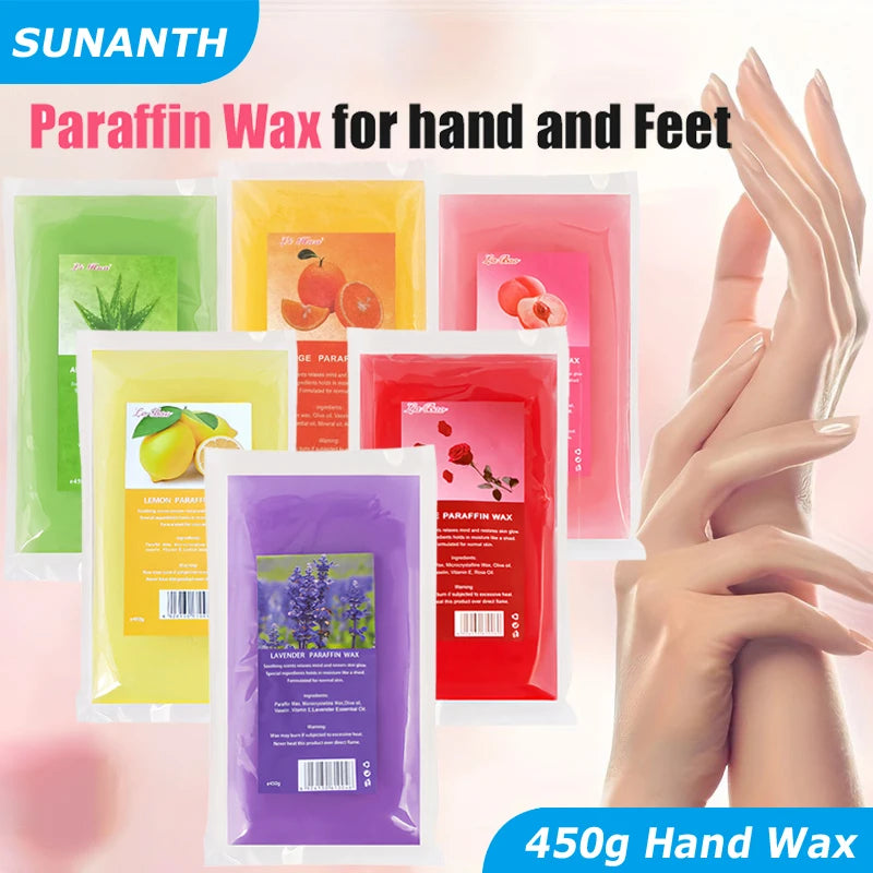 Paraffin Wax Hand & Foot Mask Set - Moisturizing Spa Peel Off Treatment with Fragrance Options