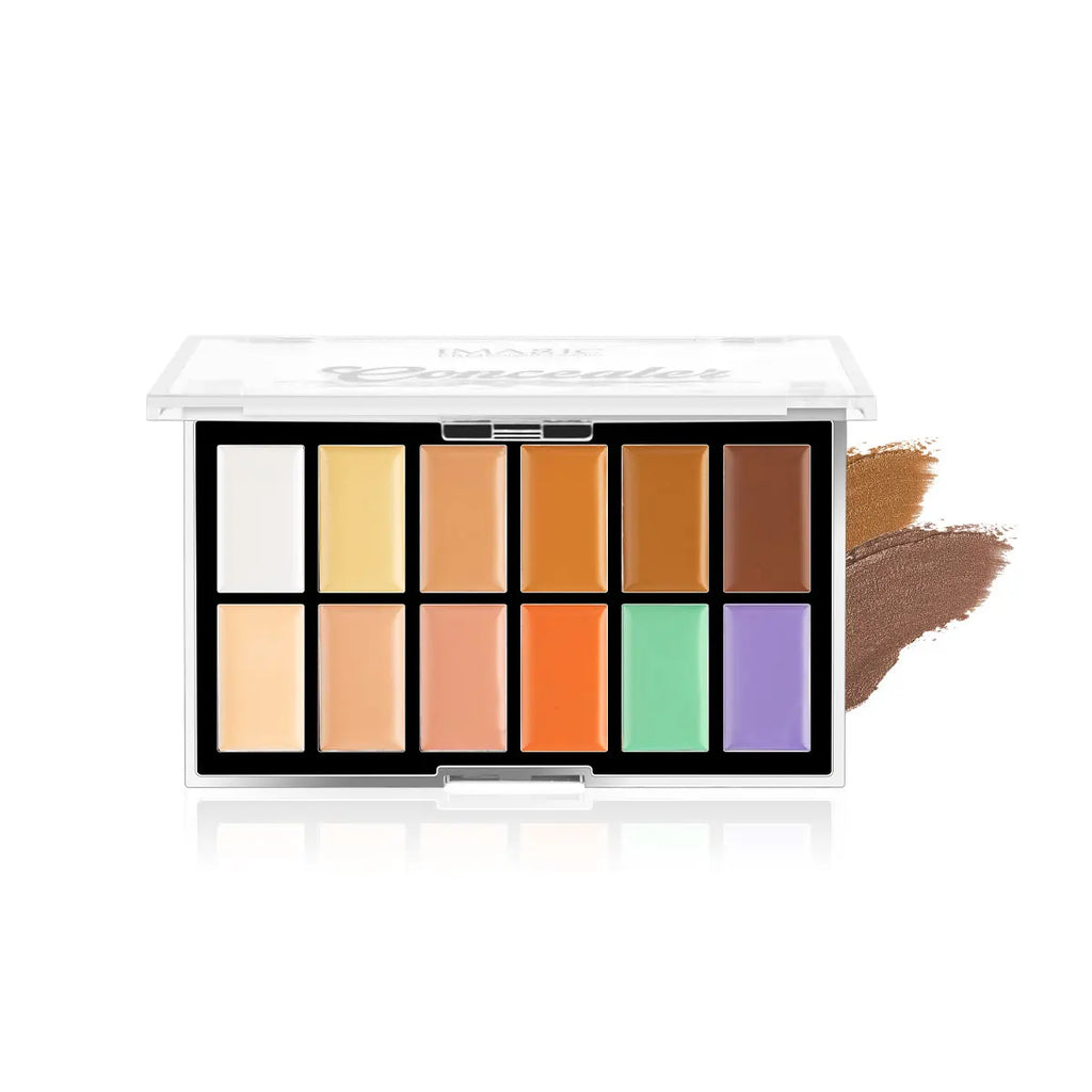 12-Color Concealer Foundation Cream Set for Acne Marks Dark Circles Full Coverage Makeup