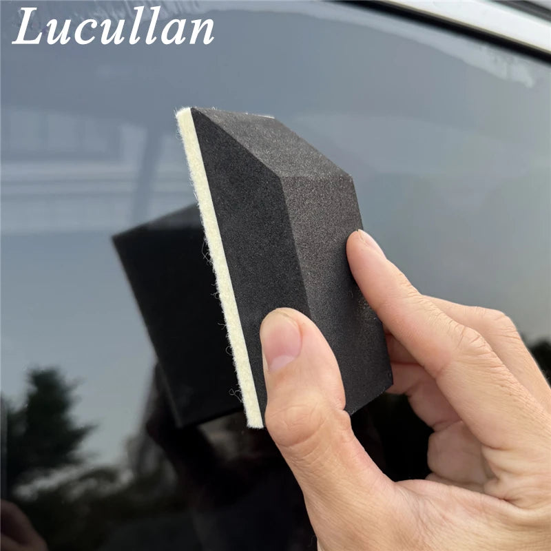 Car Windshield Oil Film Removal Brush Wool Glass Polishing Sponge