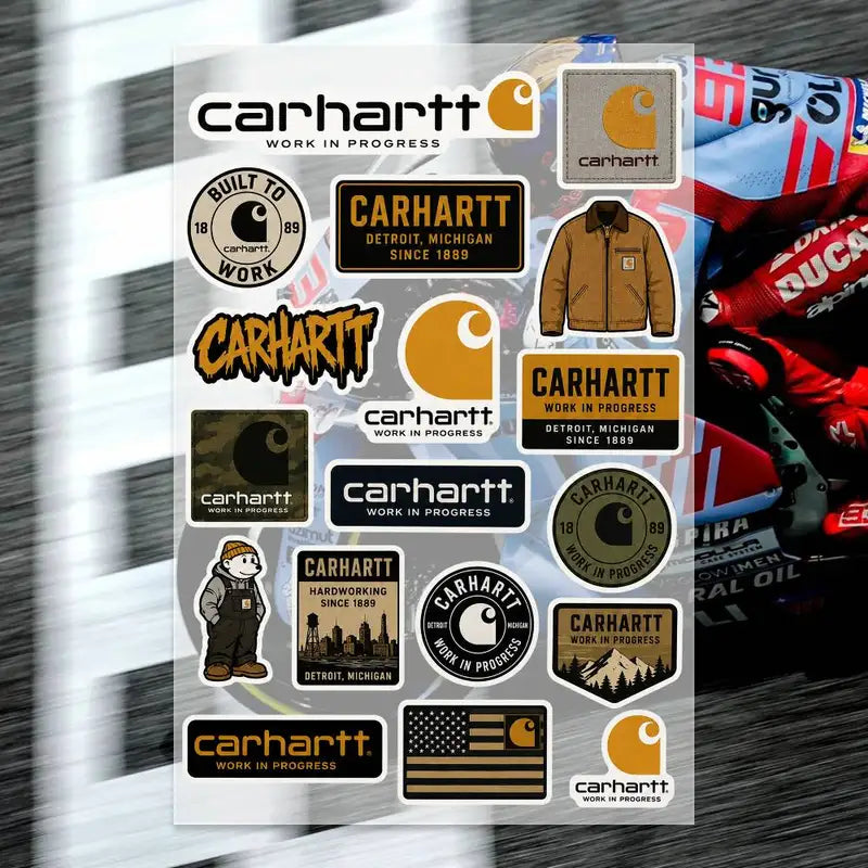 High-Quality Motorcycle Decal Set Vinyl Stickers for Bikes & Helmets