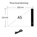 LED Drawing Copy Pad with Dimmable Light for Kids Art & Animation