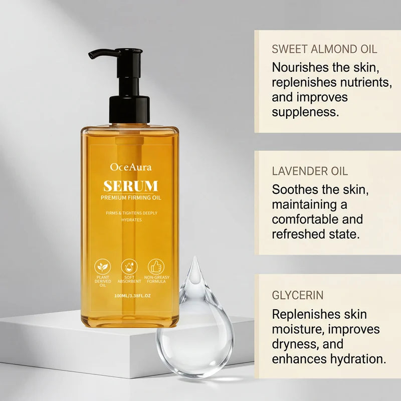 Firming Body Oil for Skin Hydration and Brightening - 100ml Moisturizer