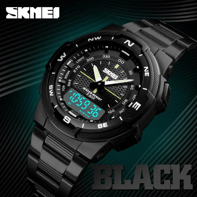 Luxury Steel Business Waterproof Watch for Men - Multiple Colors
