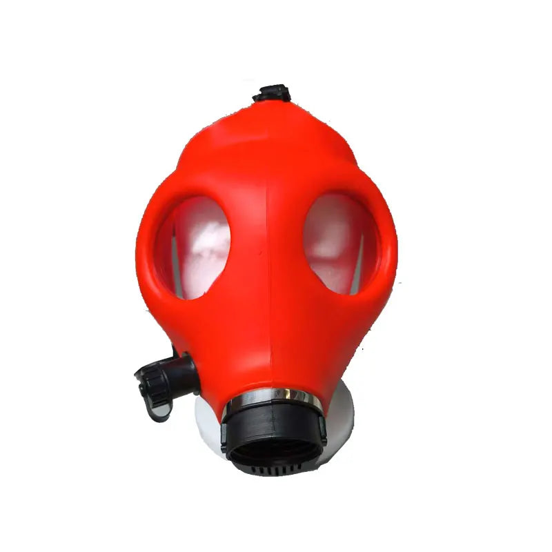 Gas Mask Latex Hood with Breath Control for Cosplay and Fetish Play