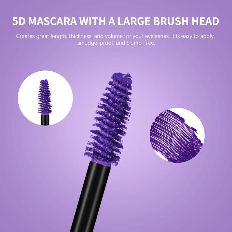 Long-Lasting Waterproof 5D Mascara for Volume & Lengthening - Nourishing Eyelash Makeup