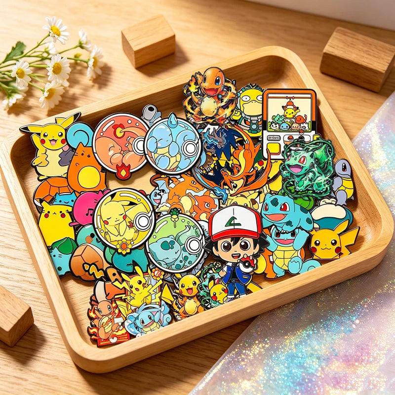 Set of 4-20 Mixed Monster Enamel Lapel Pins Kawaii Cartoon Elf Brooches Party Gift