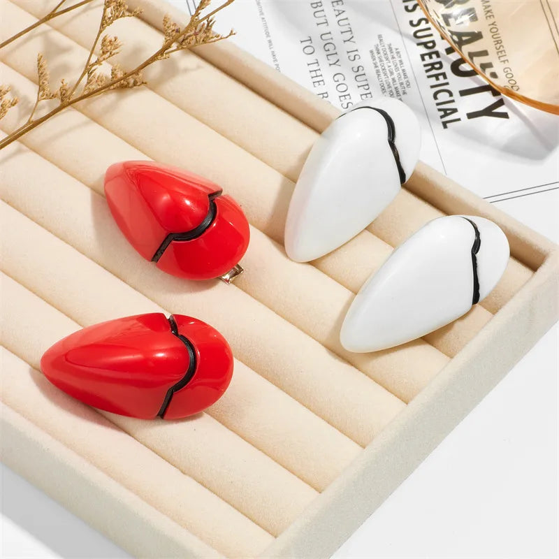 Anime Hair Clips Rei Ayanami & Asuka Soryu Cosplay Hair Accessories - White & Red Variants