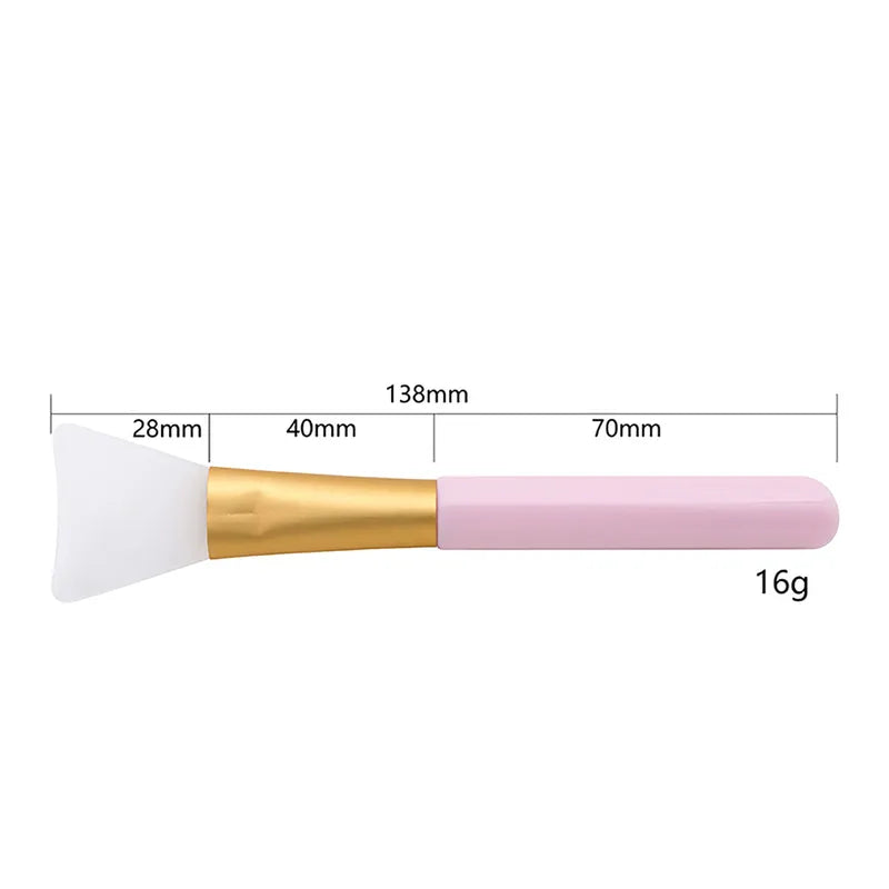 Silicone Facial Mask Brush for Skin Care - Reusable DIY Mud & Clay Application Tool