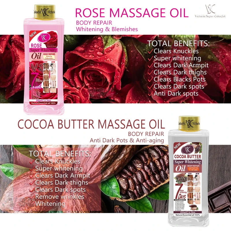 Multi-Functional Body Oil with Turmeric Vitamin C & Papaya - Moisturizing Massage Oil