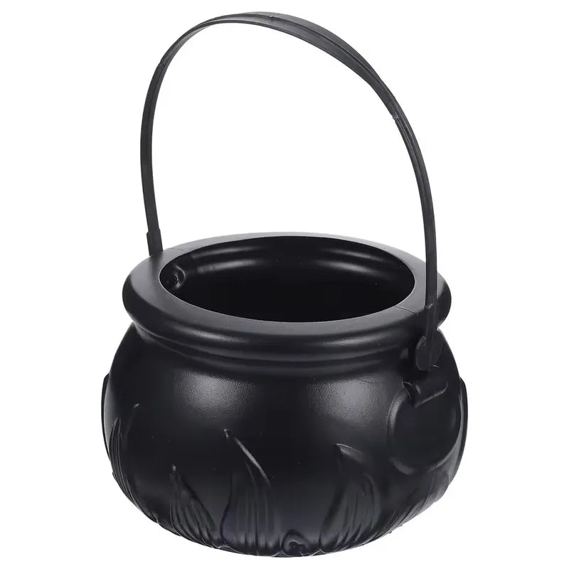 Halloween Witch Bucket Candy Holder Large Size Plastic Round Basket
