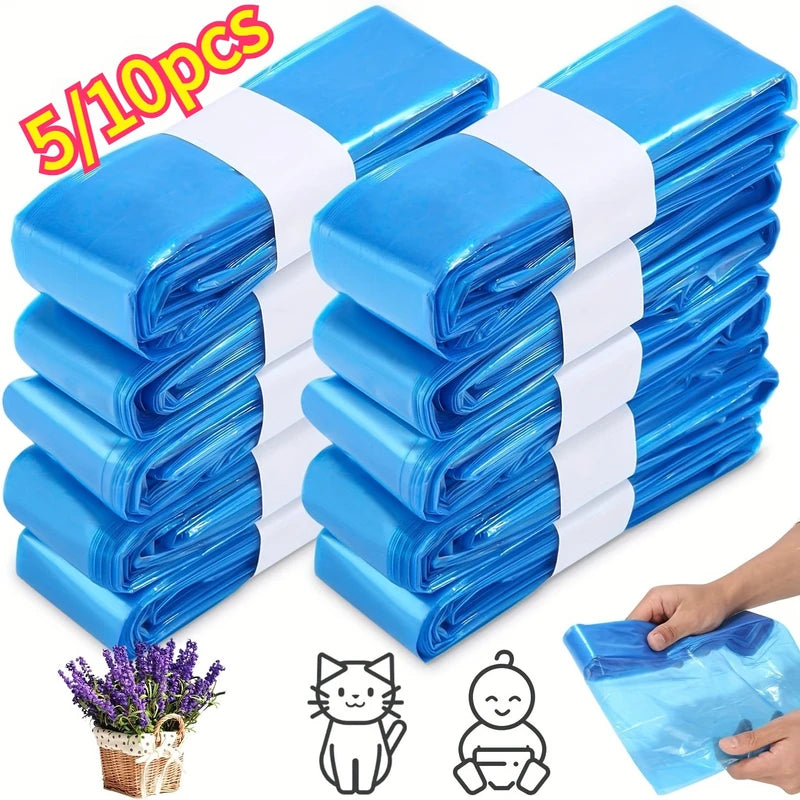 Diaper Pail Refill Bags - Scented, Tear-Resistant, Compatible with Genie, Angelcare, Munchkin