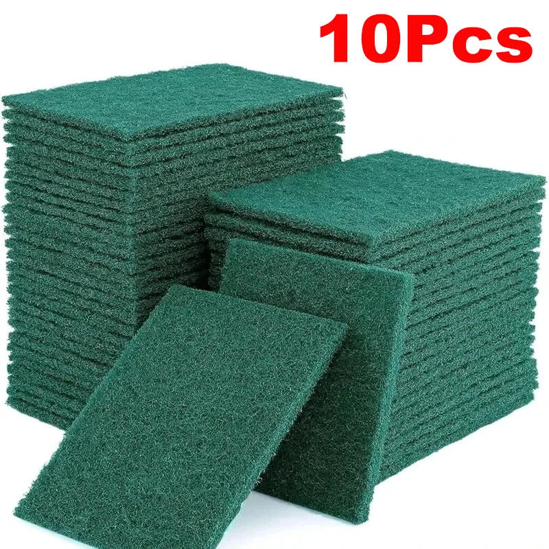 Grit-Free Reusable Kitchen Scrub Pads - Non-Stick Pan & Dish Cleaner, 10 Pack
