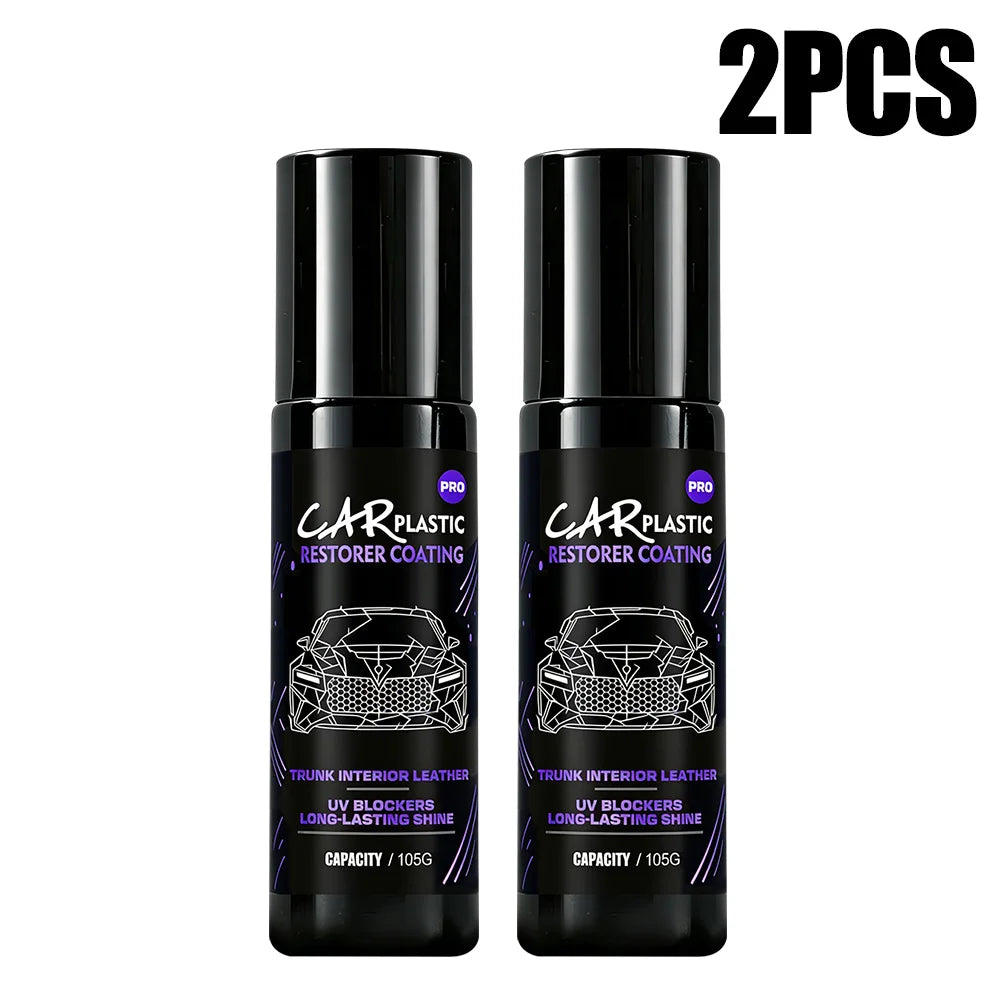 Car Scratch Remover Wax for Plastic & Leather - Multi-Color Restorer & Tire Protectant