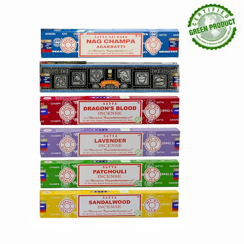 Hand-Rolled Incense Sticks Variety Pack - 15g with Multiple Scents for Meditation & Relaxation