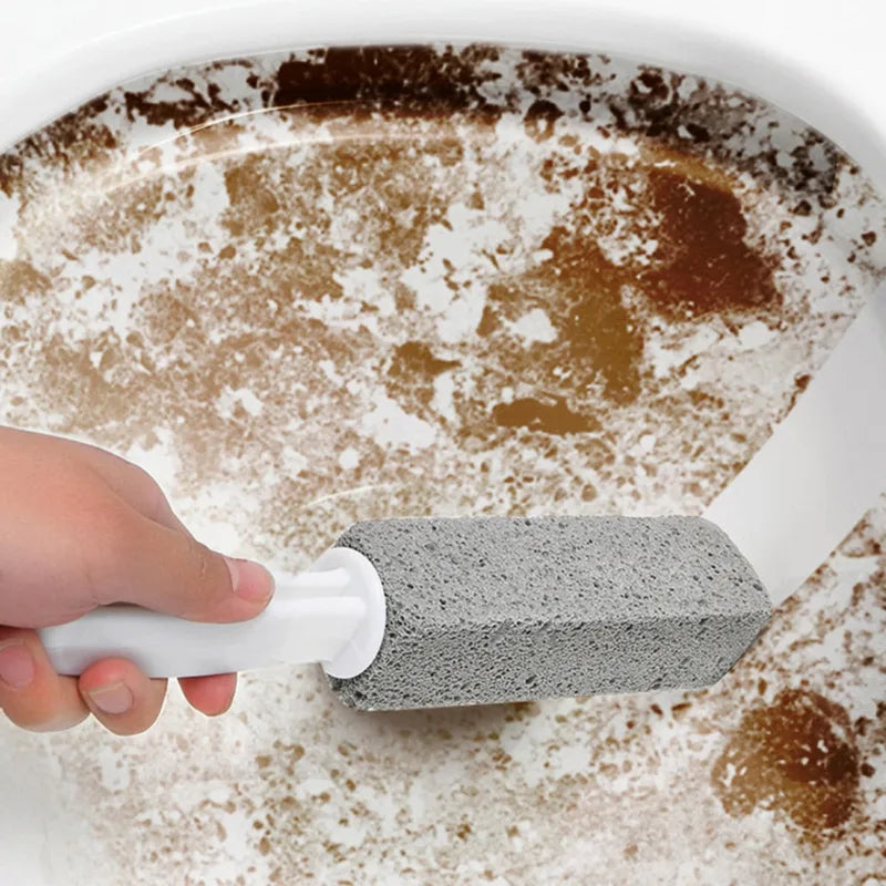 Pumice Stone Cleaning Stick for Toilet, Limescale & Rust Removal, Bathroom Tile & Sink Brush