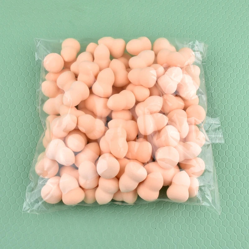 Mini Makeup Sponges 100Pcs Soft Beauty Egg Puff for Foundation & Concealer