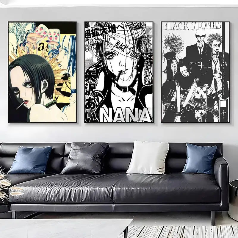 Anime Poster Wall Art Canvas - Japan N-NANA HD Print for Living Room Decor