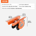 Manual Beam Trolley 2200 lbs Capacity for I-Beams and H-Beams
