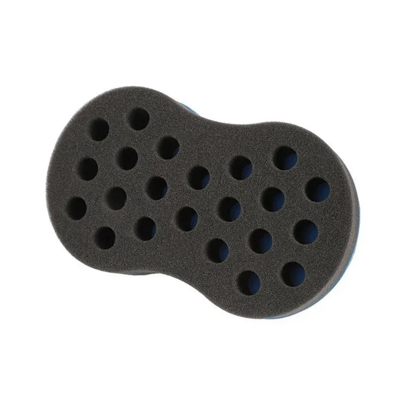 Double Sided Curly Hair Styling Sponge Brush for Waves and Twists