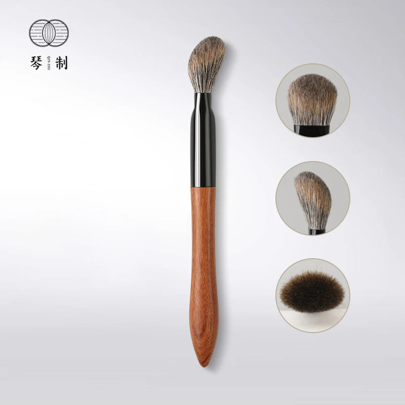 Professional Makeup Brush 219 Soft Goat & Squirrel Hair Blush Contour Brush Rosewood Handle
