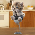 Cute Cat Bobble Dashboard Toy - 2D Shake Head Car Interior Decor