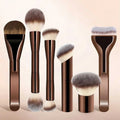Professional Makeup Brush Set with Double-Ended Foundation & Contour Tools
