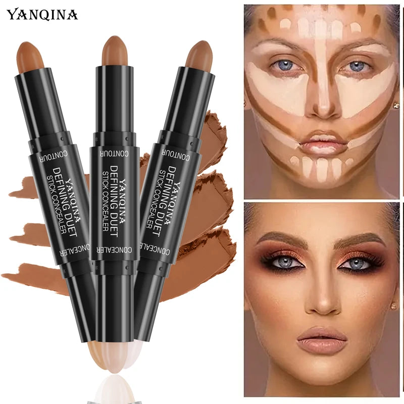 Dual-Ended Face Contour & Highlight Stick for Beginners - Matte Sculpting Pen