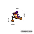 Magical Animal Enamel Pin - Witch Fox Pumpkin Pendant Halloween Gift Badge Accessory