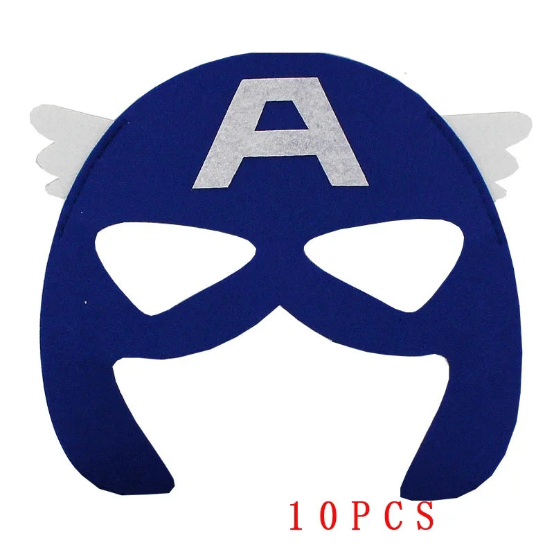 10 Pcs Halloween Superhero Masks Costume Set for Parties Cosplay & Gifts