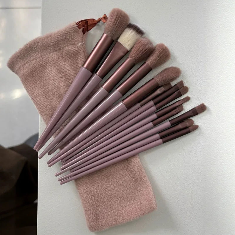 Professional Makeup Brush Set - Soft Fluffy Cosmetic Brushes for Face & Beauty - 13 Pieces