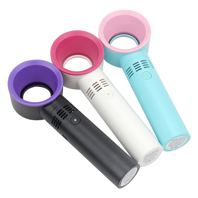 USB Charging Eyelash Dryer Bladeless Fan for False Lashes & Makeup Setting