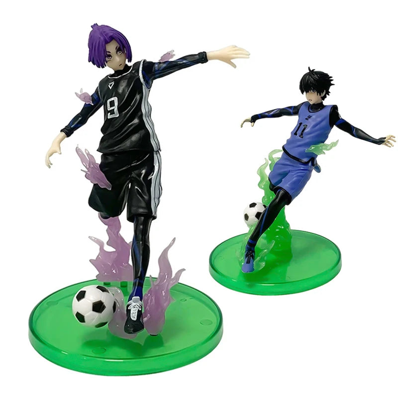 Anime Action Figures Set - BLUE LOCK Nagi, Makoto, Shirou, Voetbal Yoichi, Bachira, Meguru, 15cm Collectible Toys for Kids and Fans
