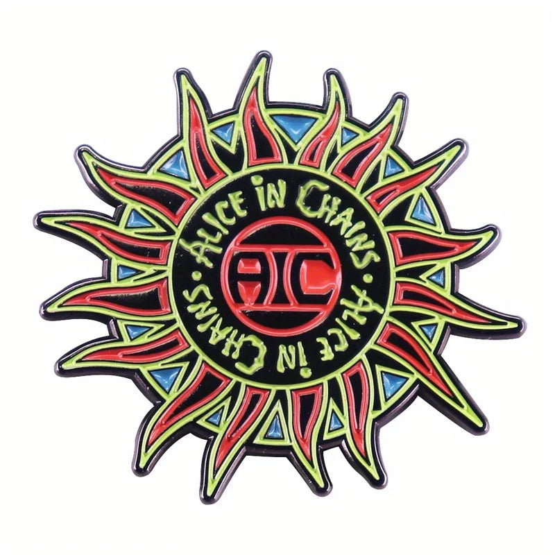 Music Album Inspiration Enamel Badge Brooch - American Rock Band Logo Pin