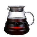Hand Brew Coffee Carafe with Lid - Clear Glass, Multiple Sizes, Cloud Shape