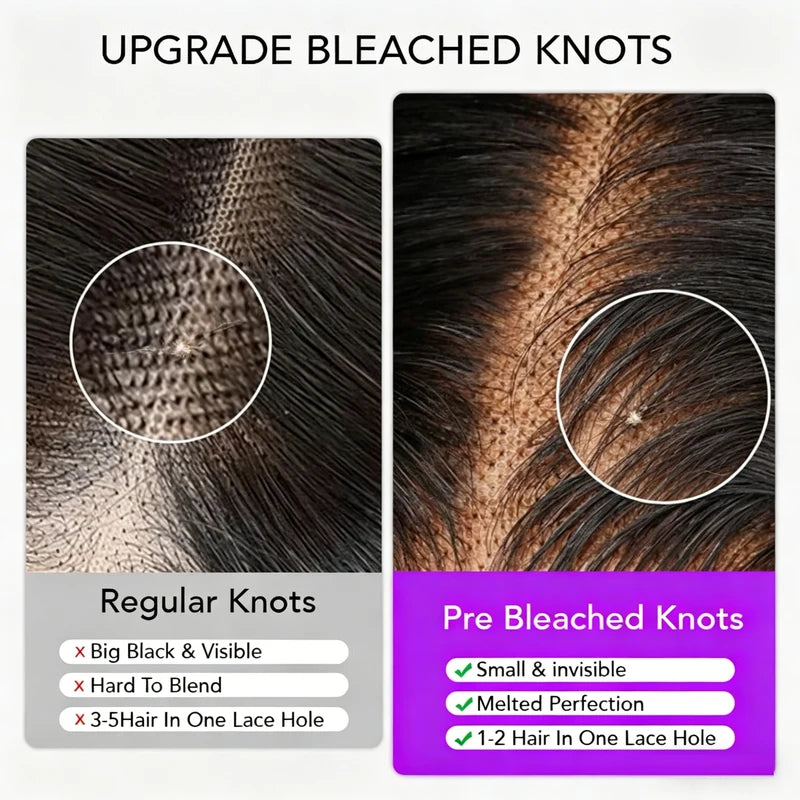 Long Human Hair Wigs 40-42 Inch HD Lace Frontal, Glueless Bone Straight for Women