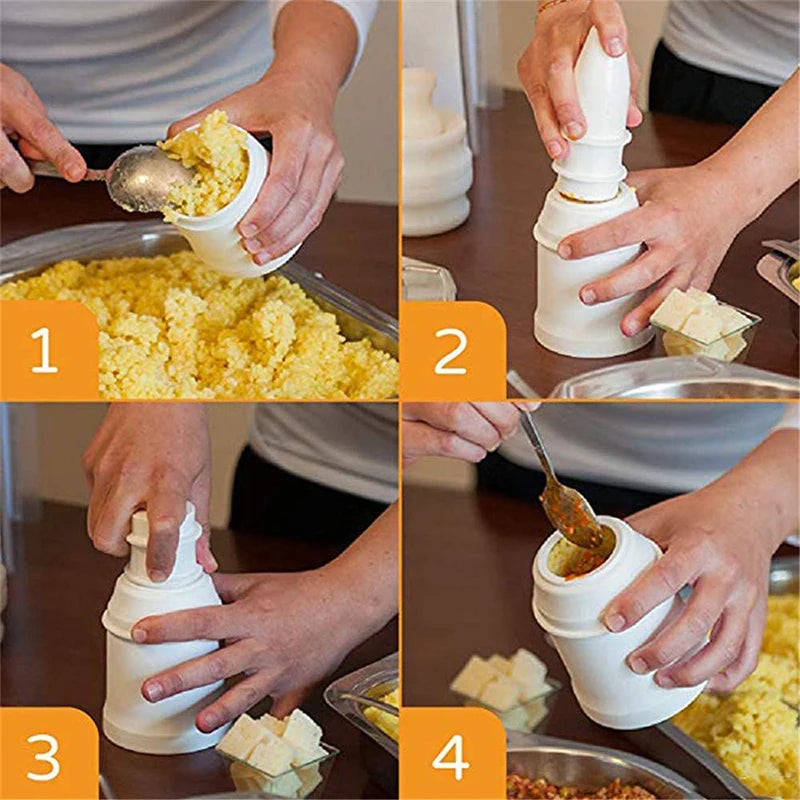 DIY Rice Ball Mold Arancini Maker Kit for Sushi Meatballs Kitchen Tool